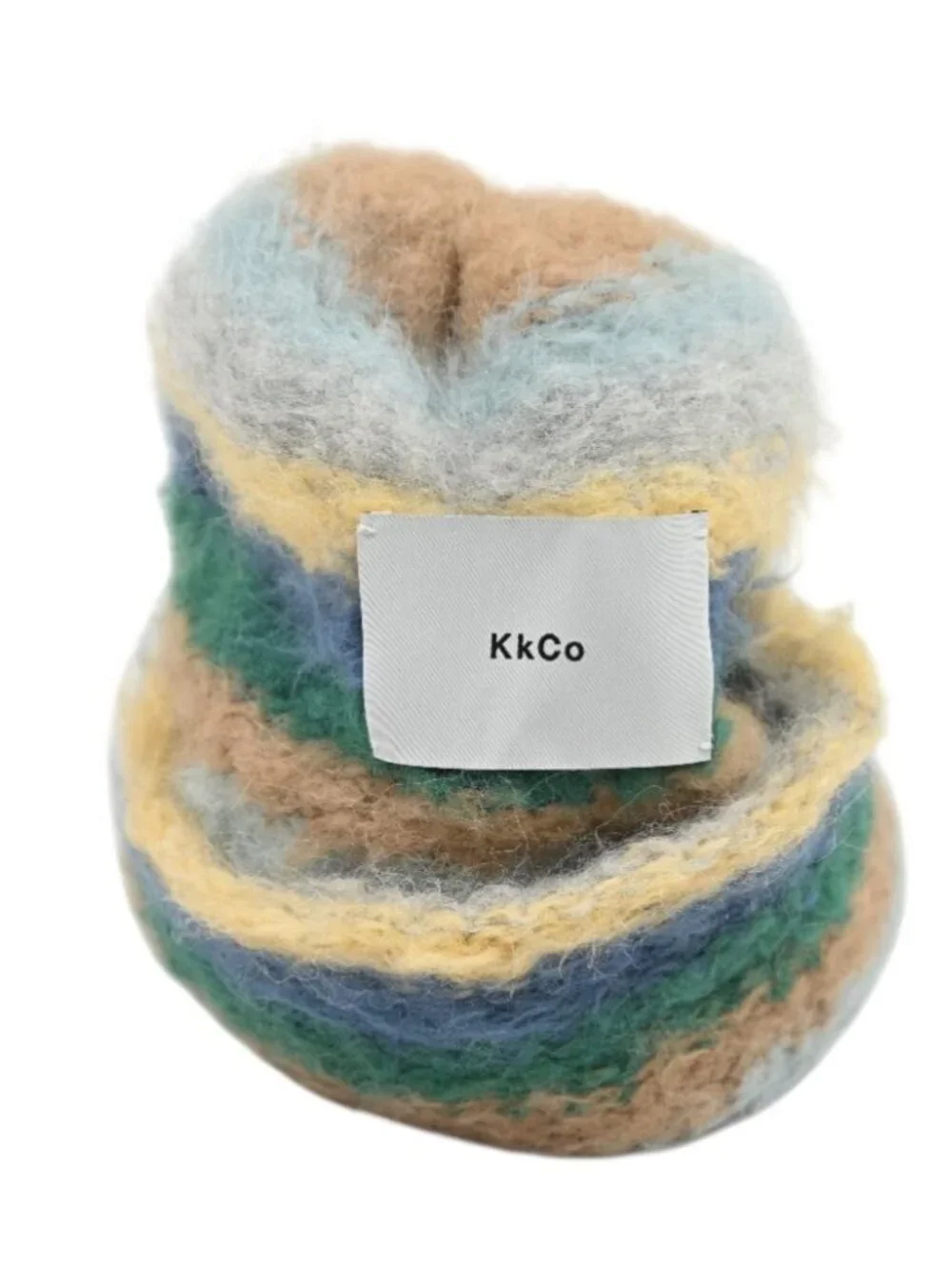KkCo Striped Suri Beanie in Blue